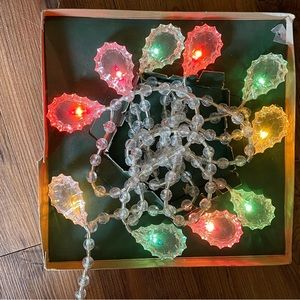 VINTAGE Crystal Christmas Lights- Spot-Lite Brand